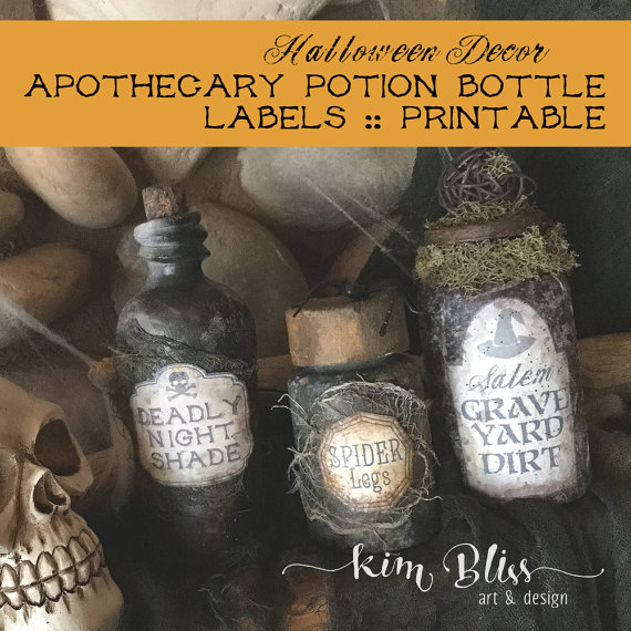 Etsy Apothecary Labels