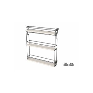 4 1/4" Pull-Out Spice 3 Shelves (Side Mount)